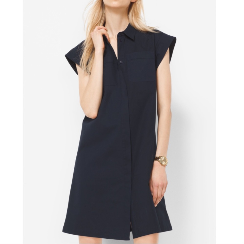 Michael Kors Cotton poplin shirt dress